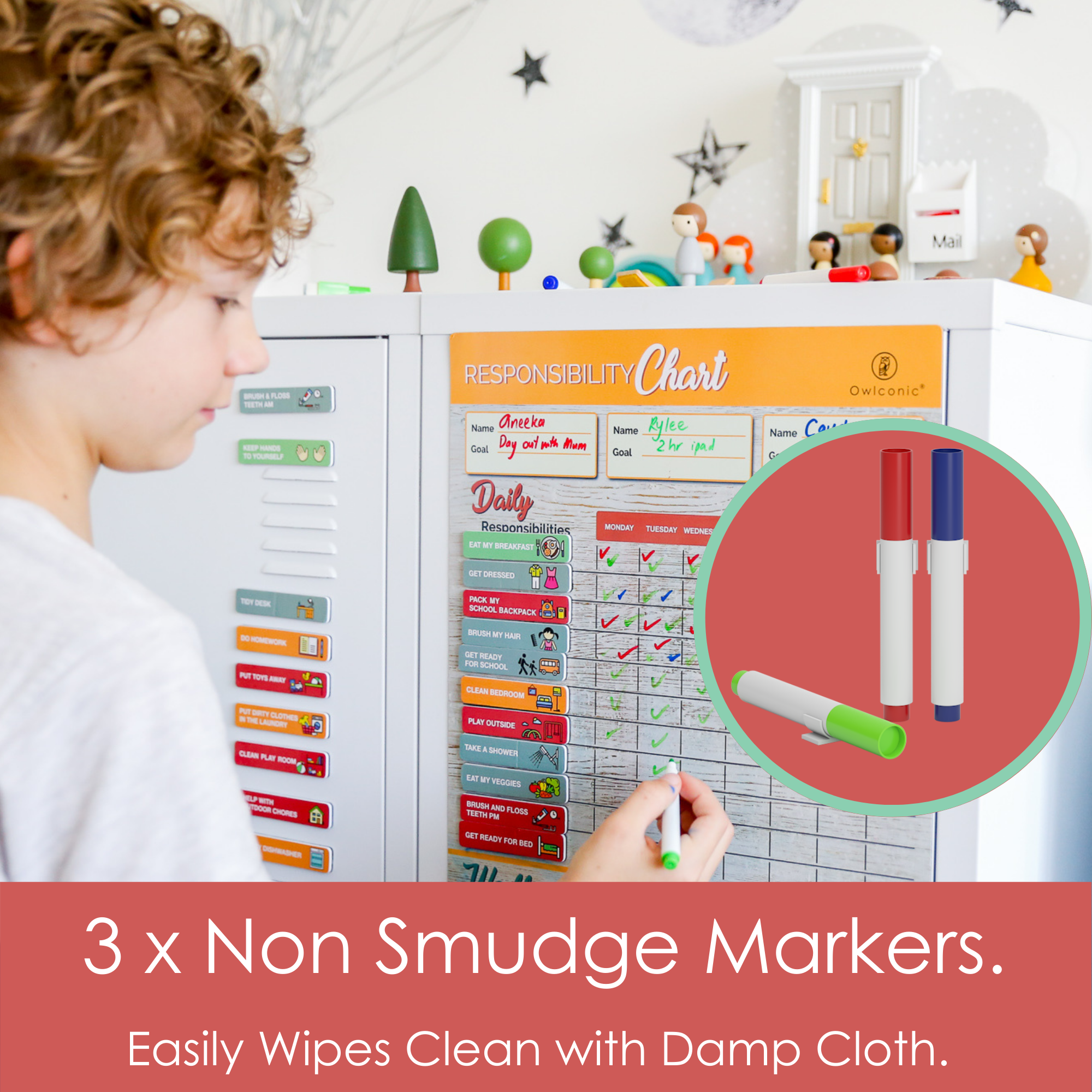 non smudge markers