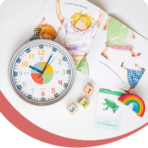 Quick and easy visual support for your child to learn analog time. Quick and easy visual support for your child to learn analog time.